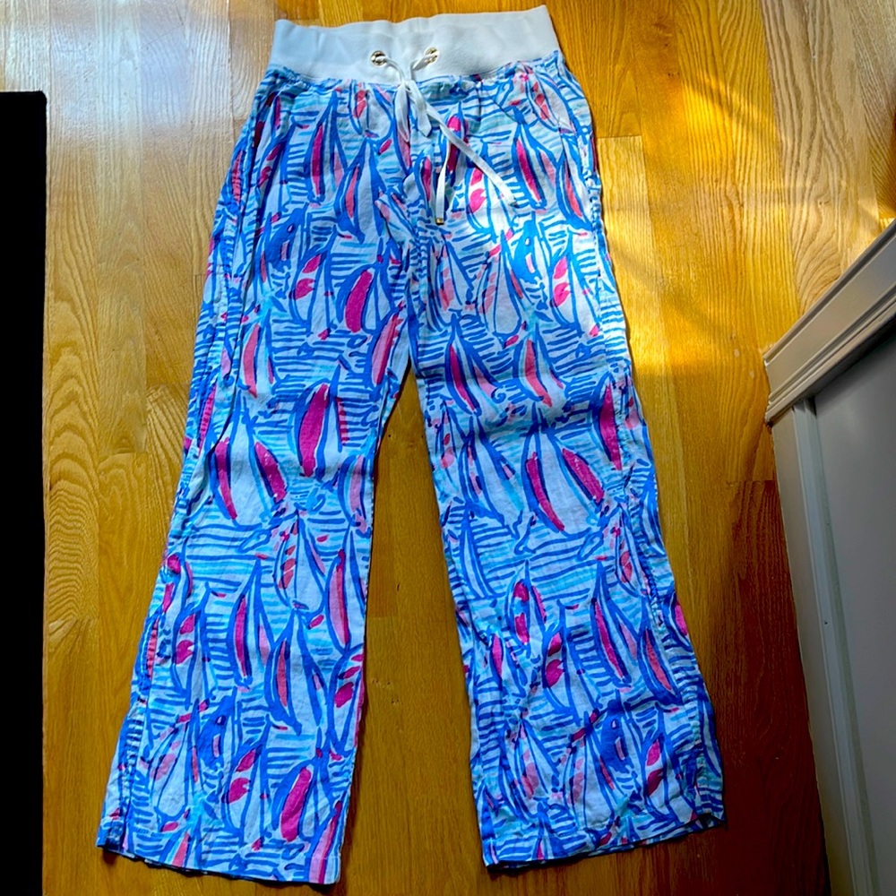 Lilly Pulitzer Red Right Return Beach Pants